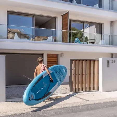 South-of-france T2 Neuf De Gamme, Climatise, Parking Gratuit, 2eme Ligne, Balcon 2 Апартаменты Карнон-Плаж